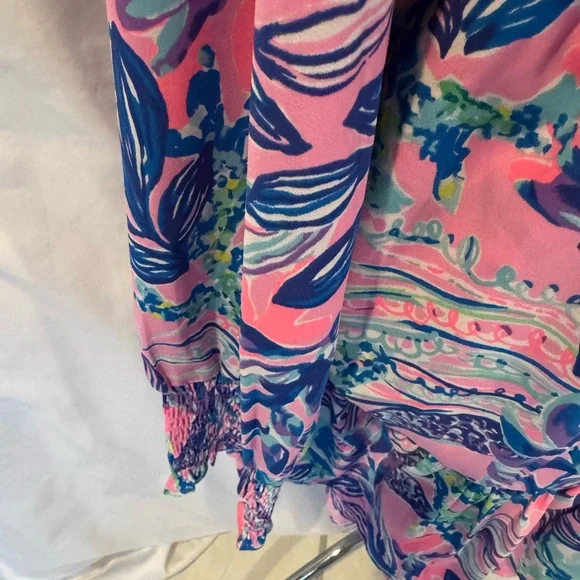Lilly Pulitzer Cristiana Stretch Mini Dress Just a Lil Jelly Pink Size 12. - Picture 4 of 7
